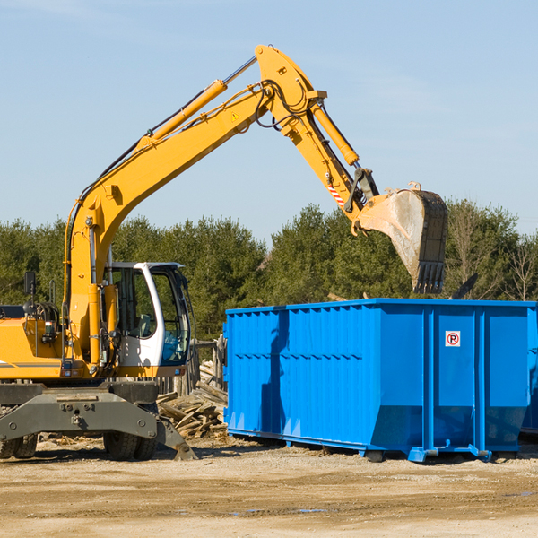 can i choose the location where the residential dumpster will be placed in Winchester VA